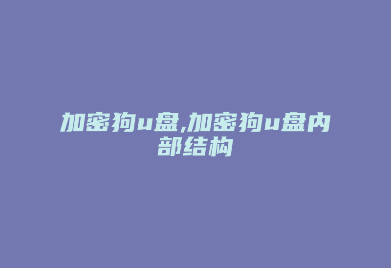 加密狗u盘,加密狗u盘内部结构-单片机解密网