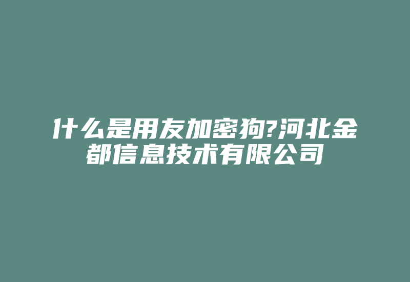 什么是用友加密狗?河北金都信息技术有限公司-单片机解密网